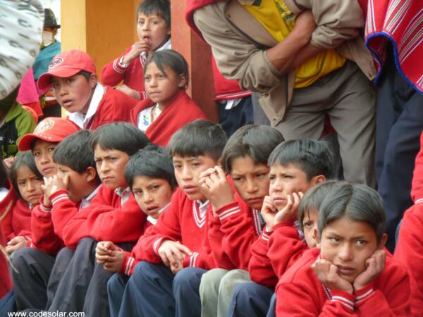 Niños en la presentación