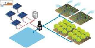 Sistema de bombeo agua riego con bombas fotovoltaicas