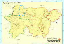 Mapa - Map - Landkarte Pichincha Ecuador